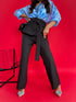 Classic pants + accessory "AVANT-GARDE P7570" - BLACK